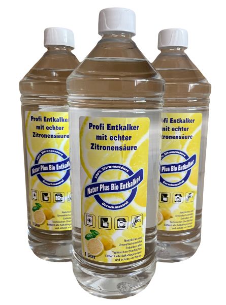 3'er Set Bio Entkalker mit Zitronensäure sofort aktiv
